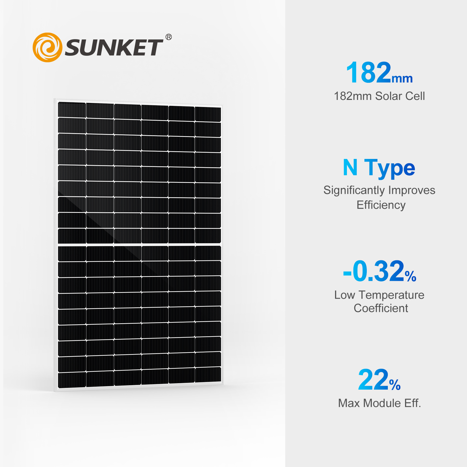 Sunket solar panel