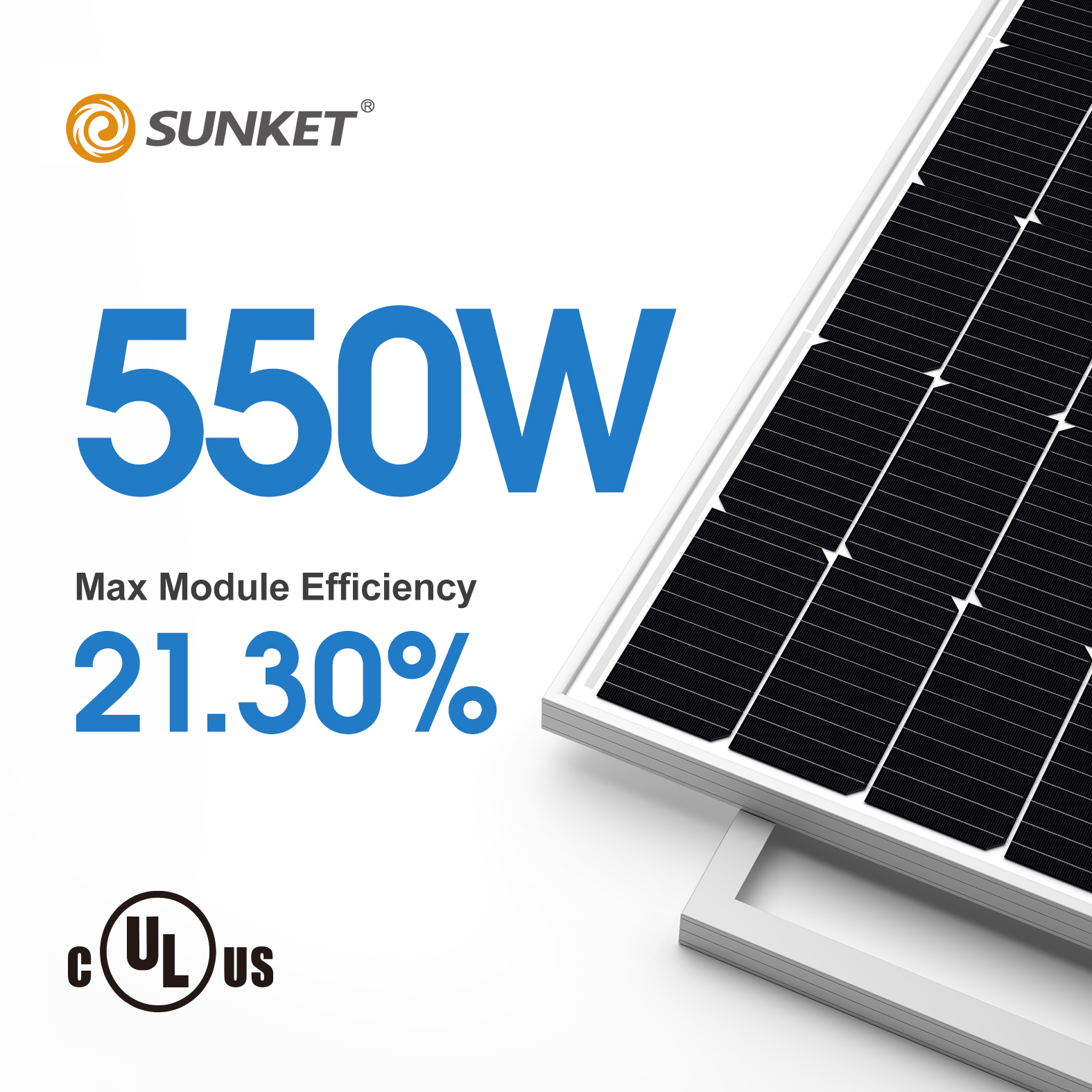 Sunket solar panel
