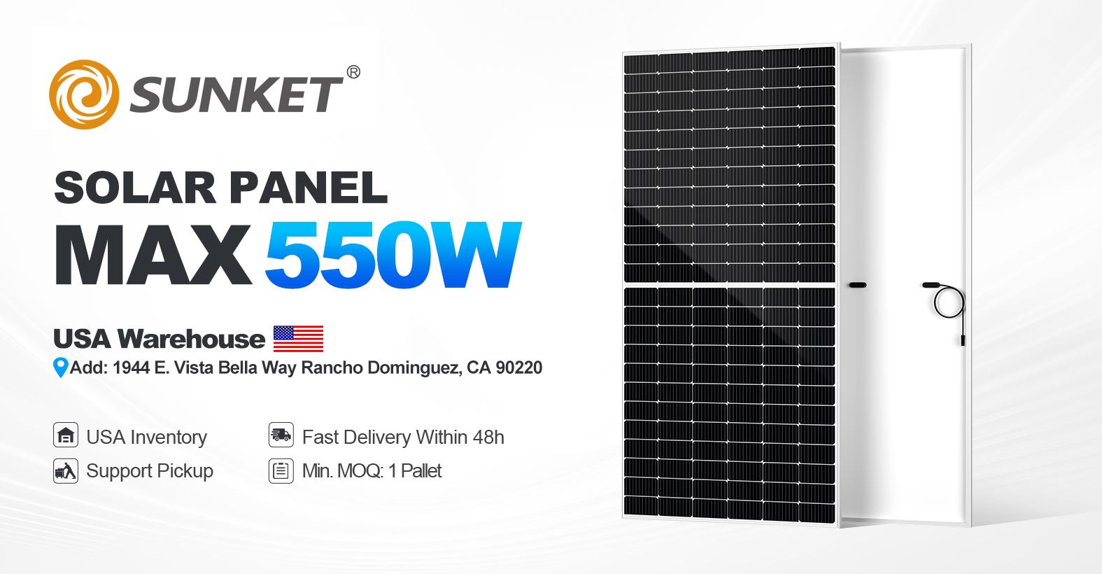 Sunket solar panel