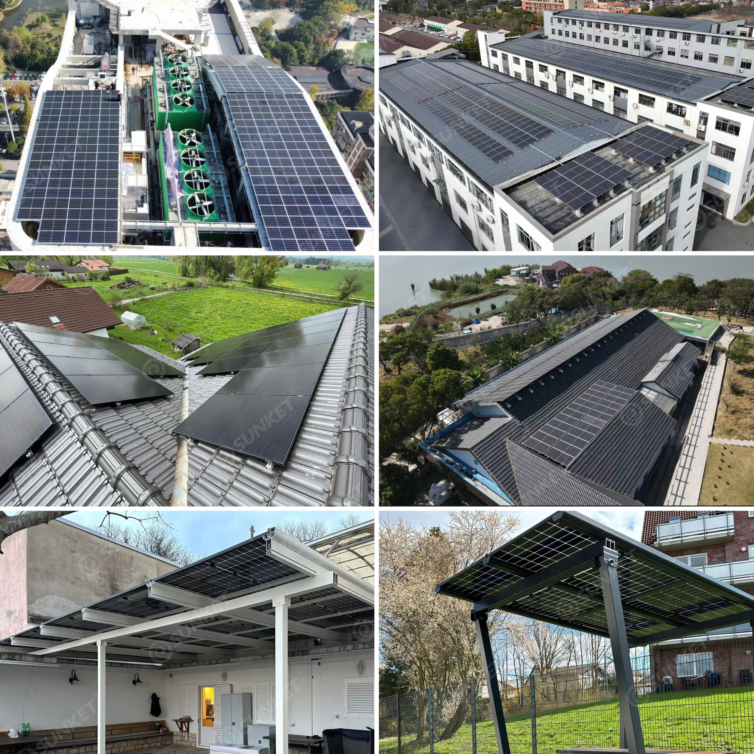Sunket solar panel