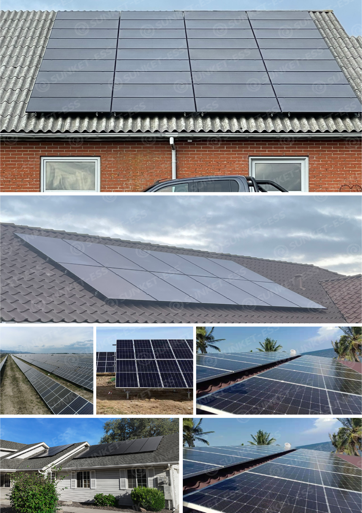 Sunket solar panel