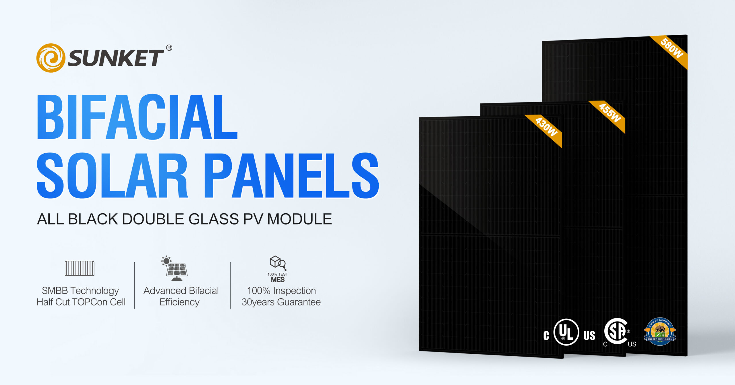 Sunket solar panel