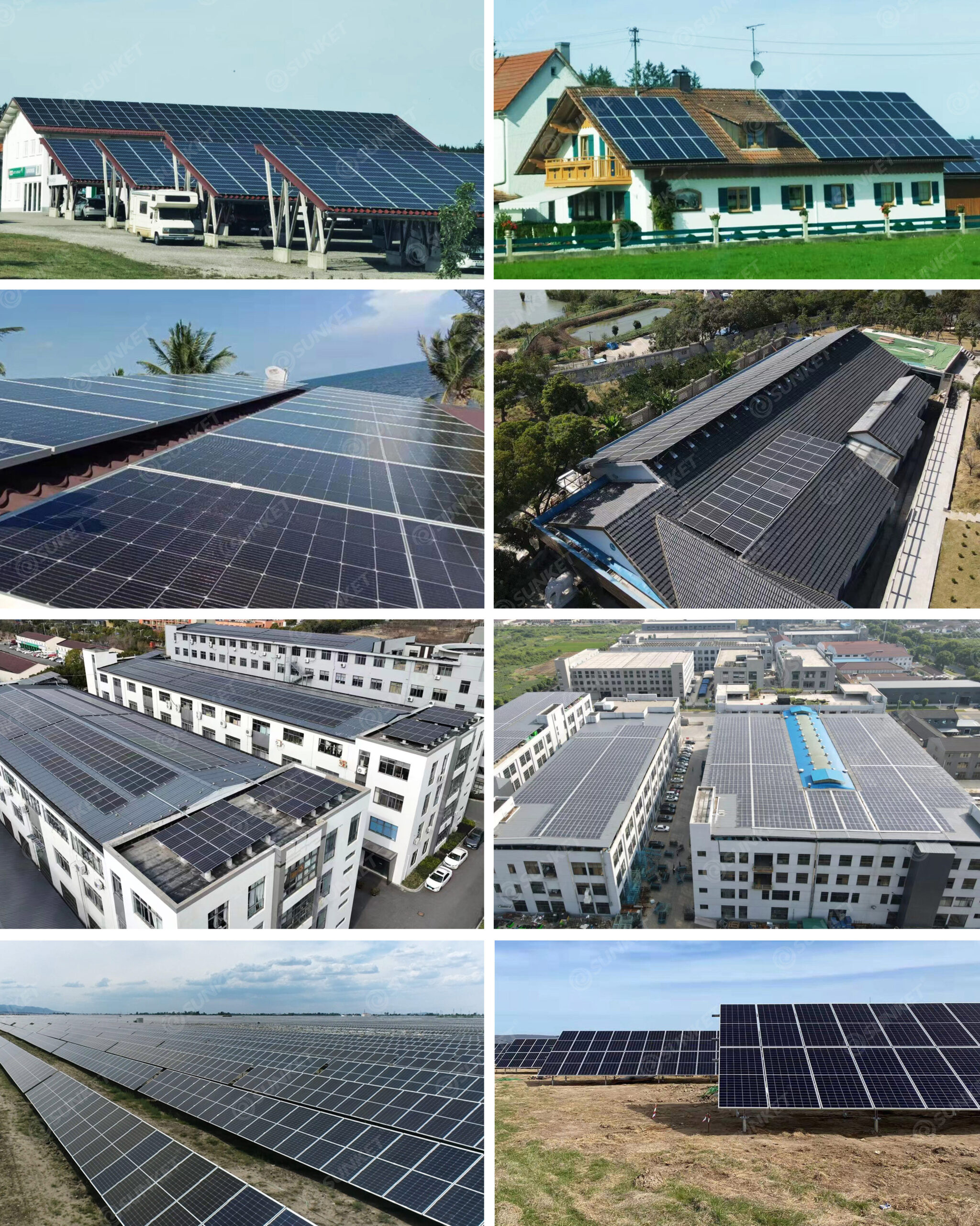 Sunket solar panel