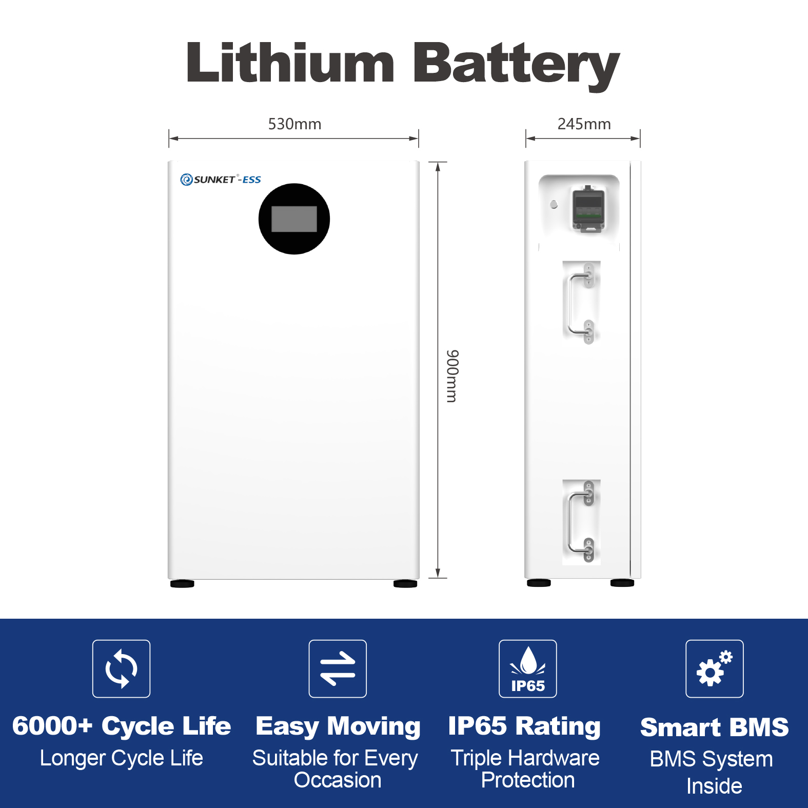 Sunket lithium battery